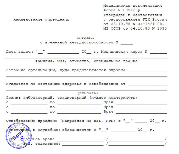 Фото справки
