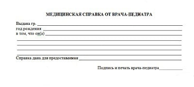 Фото справки