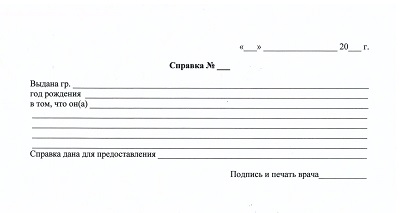 Фото справки